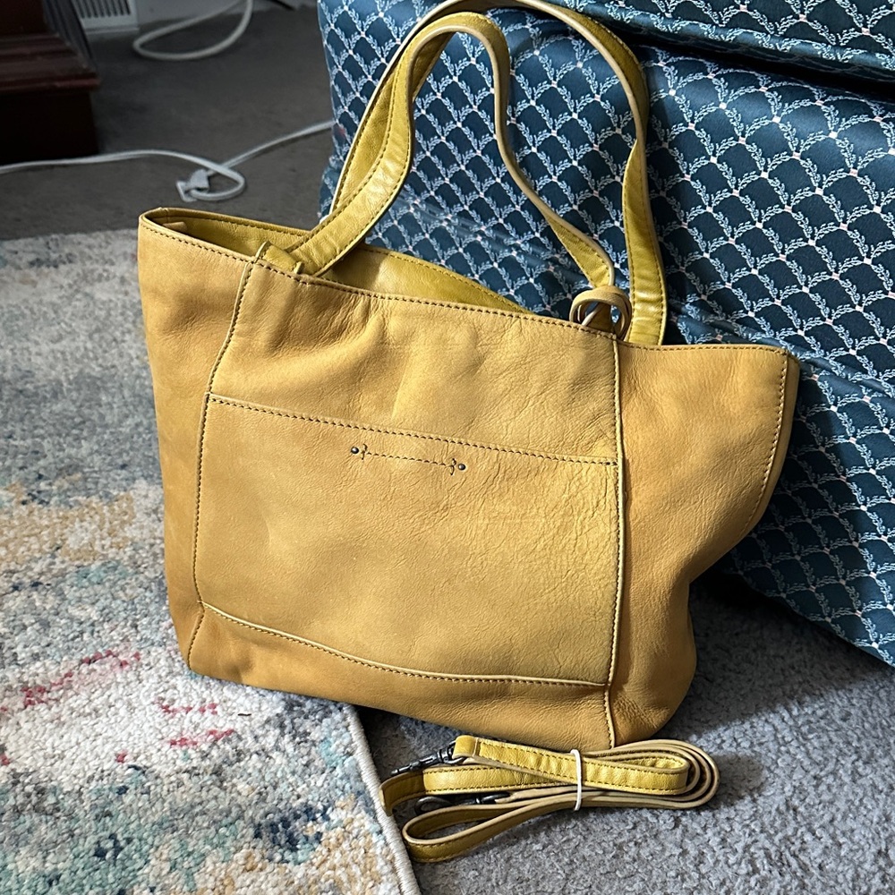 Lucky Brand Mustard Yellow Tote Bag